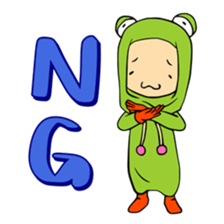 ANICAPRI -Frog Hood Luke- sticker #133901