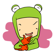 ANICAPRI -Frog Hood Luke- sticker #133920