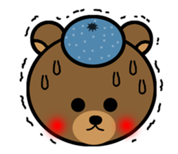 mandarin bear & strawberry rabbit sticker #134104