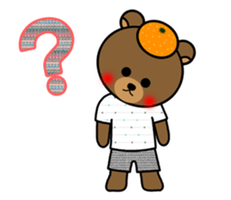 mandarin bear & strawberry rabbit sticker #134111