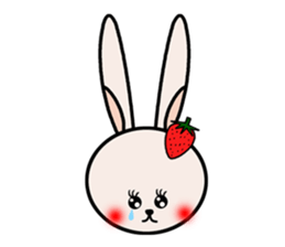 mandarin bear & strawberry rabbit sticker #134118