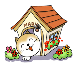 A Japanese dog, Maru 2 sticker #134183