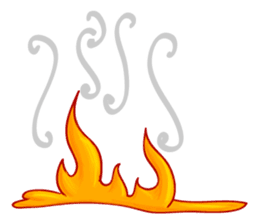 Fire Cartoons sticker #134827