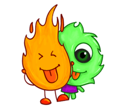Fire Cartoons sticker #134854
