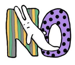 Shy bunnies sticker #134901