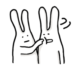 Shy bunnies sticker #134932