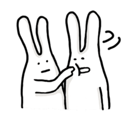 Shy bunnies sticker #134932