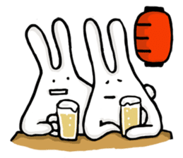 Shy bunnies sticker #134934