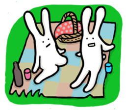 Shy bunnies sticker #134938