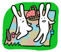 Shy bunnies sticker #134938