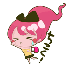 Pink-chan sticker #134982