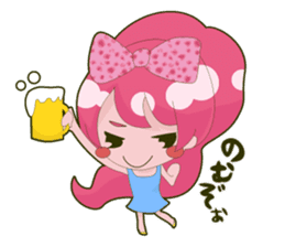 Pink-chan sticker #134983