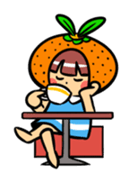 Orange Mi-chan sticker #135411