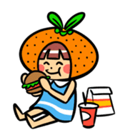 Orange Mi-chan sticker #135412