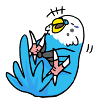 Coby and Jolly budgies sticker #135628