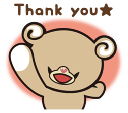 sweet bear "Mimigaroll" sticker #136331