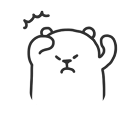 Black Joke Bear sticker #136906