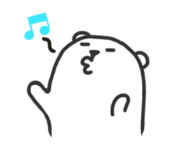 Black Joke Bear sticker #136908