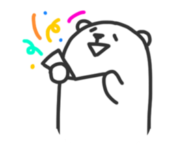 Black Joke Bear sticker #136919