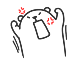 Black Joke Bear sticker #136925