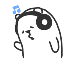 Black Joke Bear sticker #136927