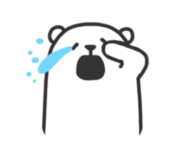 Black Joke Bear sticker #136930