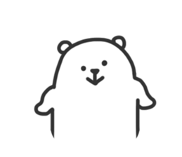 Black Joke Bear sticker #136934