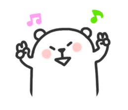 Black Joke Bear sticker #136939