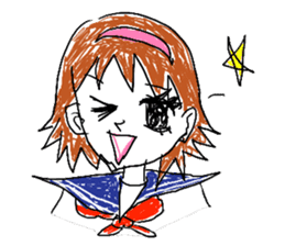 girly graffiti sticker #138997