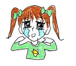 girly graffiti sticker #139000