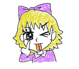 girly graffiti sticker #139003