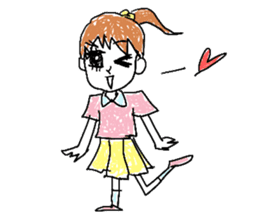 girly graffiti sticker #139004