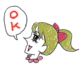 girly graffiti sticker #139005