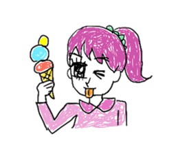 girly graffiti sticker #139010