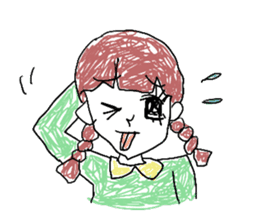 girly graffiti sticker #139023