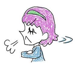 girly graffiti sticker #139025