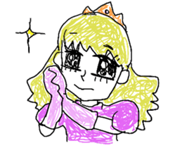 girly graffiti sticker #139026