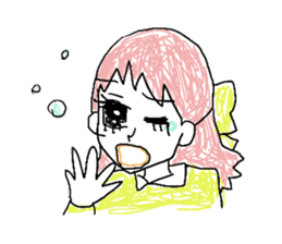 girly graffiti sticker #139028