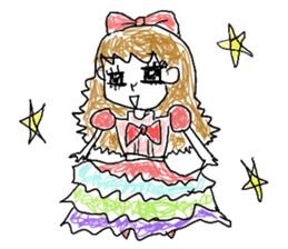 girly graffiti sticker #139029