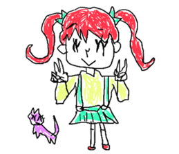 girly graffiti sticker #139031