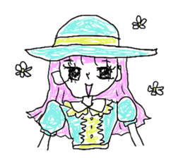 girly graffiti sticker #139033