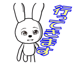 6th edition white rabbit expressive sticker #139878