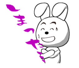 6th edition white rabbit expressive sticker #139880