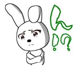 6th edition white rabbit expressive sticker #139881