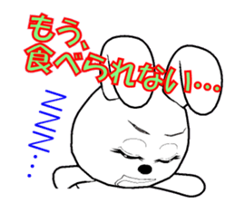 6th edition white rabbit expressive sticker #139888