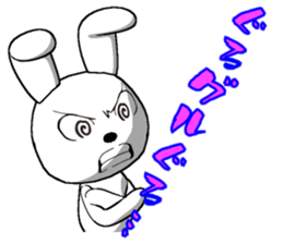 6th edition white rabbit expressive sticker #139896