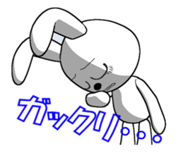 6th edition white rabbit expressive sticker #139897