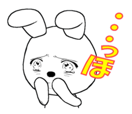 6th edition white rabbit expressive sticker #139905