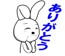 6th edition white rabbit expressive sticker #139906