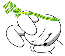 6th edition white rabbit expressive sticker #139909